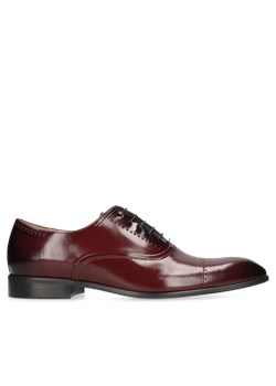 Bordowe oxfordy Kevin, Conhpol, Oxford, CE5977-01, Konopka Shoes ze sklepu Konopka Shoes w kategorii Buty eleganckie męskie - zdjęcie 155977127