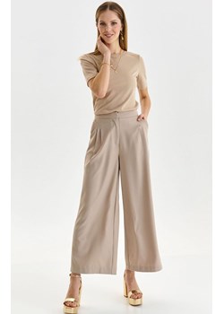 Top Secret spodnie damskie typu culotte w kolorze beżowym SSP4236, Kolor beżowy, Rozmiar 42, Top Secret ze sklepu Primodo w kategorii Spodnie damskie - zdjęcie 155979288