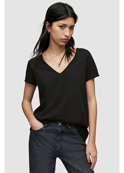 AllSaints t-shirt bawełniany EMELYN TONIC TEE kolor czarny WM115P ze sklepu ANSWEAR.com w kategorii Bluzki damskie - zdjęcie 155991067