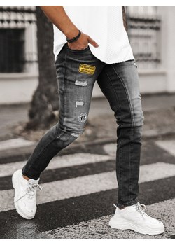Spodnie jeansowe męskie czarne OZONEE NB/MP0047NZ ze sklepu ozonee.pl w kategorii Jeansy męskie - zdjęcie 155995076