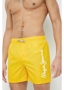 Pepe Jeans szorty kąpielowe Finnick kolor żółty ze sklepu ANSWEAR.com w kategorii Kąpielówki - zdjęcie 156000265