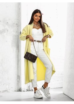 Sweter Jasmin Żółty ze sklepu Lisa Mayo w kategorii Swetry damskie - zdjęcie 156005877