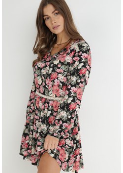 Czarno-Różowa Sukienka Appitrite ze sklepu Born2be Odzież w kategorii Sukienki - zdjęcie 156007418