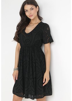 Czarna Sukienka Gelarissa ze sklepu Born2be Odzież w kategorii Sukienki - zdjęcie 156007829