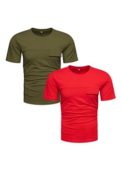 Zestaw 2-pak koszulek  męskich z kieszonką Recea ze sklepu Recea.pl w kategorii T-shirty męskie - zdjęcie 156013855