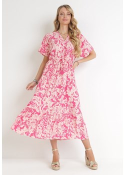 Różowa Sukienka Gertisa ze sklepu Born2be Odzież w kategorii Sukienki - zdjęcie 156019479