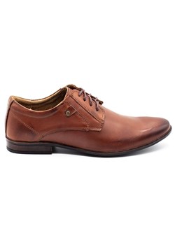 Buty męskie skórzane wizytowe 850 brązowe ze sklepu butyolivier w kategorii Buty eleganckie męskie - zdjęcie 156025367