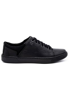 Buty męskie skórzane casual 933MP czarne ze sklepu butyolivier w kategorii Półbuty męskie - zdjęcie 156027528