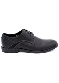 Eleganckie buty męskie 253LU czarne ze sklepu butyolivier w kategorii Półbuty męskie - zdjęcie 156030807