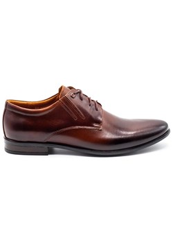 Buty męskie skórzane wizytowe 480 brązowe ze sklepu butyolivier w kategorii Buty eleganckie męskie - zdjęcie 156034529