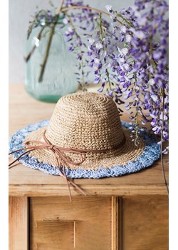Babie lato kapelusz plażowy cz20214-2, Kolor beżowo-niebieski, Rozmiar uniwersalny, Art of Polo ze sklepu Primodo w kategorii Kapelusze damskie - zdjęcie 156042027