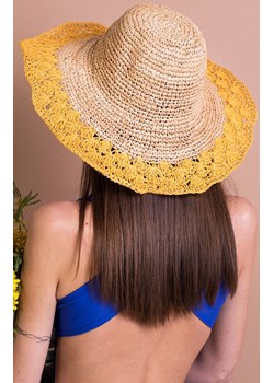 Mary-Ann kapelusz plażowy cz21156-3, Kolor beżowo-żółty, Rozmiar uniwersalny, Art of Polo ze sklepu Primodo w kategorii Kapelusze damskie - zdjęcie 156042169