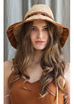 Piknikowy kapelusz plażowy cz21148-1, Kolor morelowy, Rozmiar uniwersalny, Art of Polo ze sklepu Primodo w kategorii Kapelusze damskie - zdjęcie 156042207