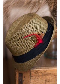 Waga piórkowa kapelusz cz21191-1, Kolor brązowy, Rozmiar uniwersalny, Art of Polo ze sklepu Primodo w kategorii Kapelusze damskie - zdjęcie 156042266