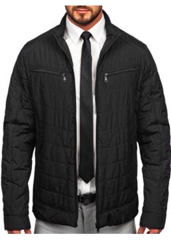 Czarna pikowana kurtka męska przejściowa Denley 22M307 ze sklepu Denley w kategorii Kurtki męskie - zdjęcie 156052756