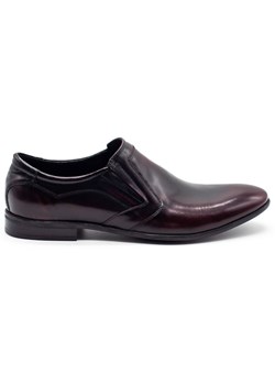 Buty męskie wizytowe wsuwane 284 wiśnia ze sklepu butyolivier w kategorii Półbuty męskie - zdjęcie 156065295