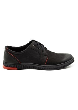 Buty męskie skórzane casual 322/2 czarne ze sklepu butyolivier w kategorii Półbuty męskie - zdjęcie 156068825