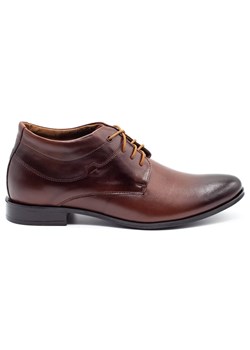 Buty męskie podwyższające 300LU brązowe ze sklepu butyolivier w kategorii Buty eleganckie męskie - zdjęcie 156073256