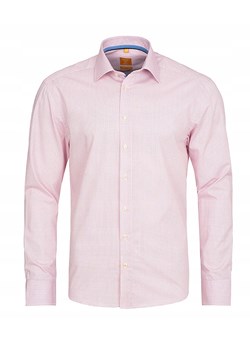 Koszula z długim rękawem Redmond Body Cut różowa ze sklepu DRESSU w kategorii Koszule męskie - zdjęcie 156074765