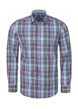 Koszula w szaro niebieską kratkę Redmond Regular Fit ze sklepu DRESSU w kategorii Koszule męskie - zdjęcie 156074767