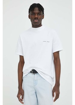 Samsoe Samsoe t-shirt bawełniany Norsbro kolor biały gładki M20300010 ze sklepu ANSWEAR.com w kategorii T-shirty męskie - zdjęcie 156107488