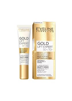 Luksusowy złoty krem napinający kontur oczu i ust 50+/70+ ze sklepu Eveline Cosmetics w kategorii Kremy pod oczy - zdjęcie 156109117