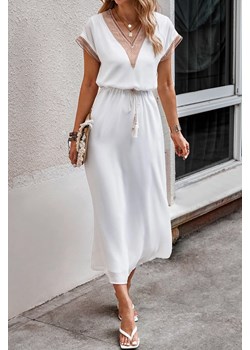 Sukienka ZALOLVA WHITE ze sklepu Ivet Shop w kategorii Sukienki - zdjęcie 156110627