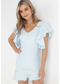 Niebieska Sukienka Bessette ze sklepu Born2be Odzież w kategorii Sukienki - zdjęcie 156124336