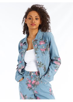 GATE Damska kurtka jeansowa z kwiatowym nadrukiem 34 ze sklepu gateshop w kategorii Kurtki damskie - zdjęcie 156140767