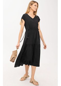 Długa letnia sukienka w kolorze czarnym G-Vera, Kolor czarny, Rozmiar L, Volcano ze sklepu Primodo w kategorii Sukienki - zdjęcie 156141769