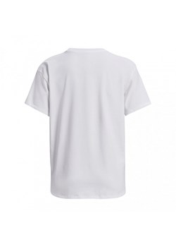 Damski t-shirt treningowy Under Armour  UA Essential Cotton Stretch T-Shirt - biały ze sklepu Sportstylestory.com w kategorii Bluzki damskie - zdjęcie 156149509