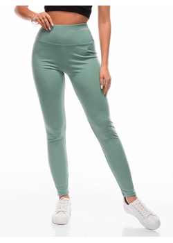 Spodnie damskie legginsy 217PLR - zielone ze sklepu Edoti w kategorii Spodnie damskie - zdjęcie 156151487
