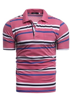 koszulka polo YP301 - różowa ze sklepu Risardi w kategorii T-shirty męskie - zdjęcie 156154435