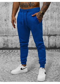 Spodnie dresowe męskie kobaltowe OZONEE JS/XW01Z ze sklepu ozonee.pl w kategorii Spodnie męskie - zdjęcie 156155527
