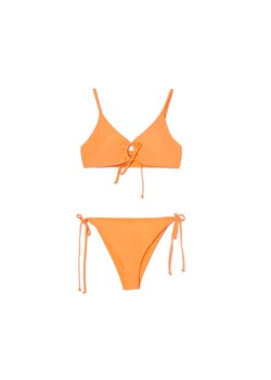 Cropp - Pomarańczowe bikini - pomarańczowy ze sklepu Cropp w kategorii Stroje kąpielowe - zdjęcie 156188505