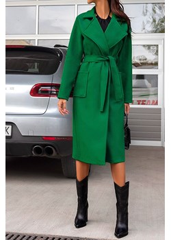 Płaszcz damski KALIANA GREEN ze sklepu Ivet Shop w kategorii Płaszcze damskie - zdjęcie 156195525