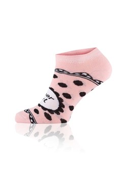 Skarpetki stopki damskie S148S Girl, Kolor różowo-czarny, Rozmiar 35-38, Italian Fashion ze sklepu Primodo w kategorii Skarpetki damskie - zdjęcie 156197216