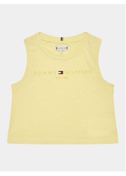Tommy Hilfiger Top KG0KG07262 M Żółty Regular Fit ze sklepu MODIVO w kategorii Bluzki dziewczęce - zdjęcie 156200175
