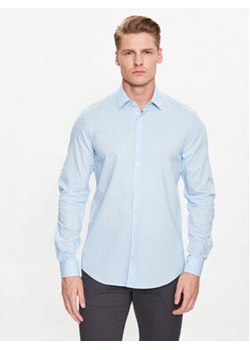 Calvin Klein Koszula Chambray K10K111282 Niebieski Slim Fit ze sklepu MODIVO w kategorii Koszule męskie - zdjęcie 156200596
