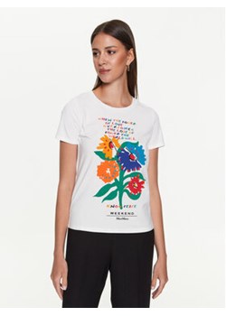 Weekend Max Mara T-Shirt Chopin 2359710431600 Biały Regular Fit ze sklepu MODIVO w kategorii Bluzki damskie - zdjęcie 156206149
