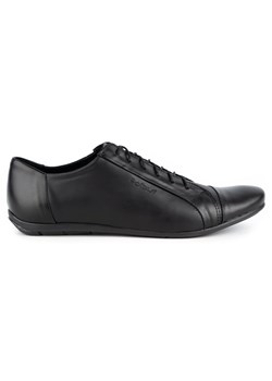 Polbut Eleganckie buty męskie do jeansów C23 czarne ze sklepu ButyModne.pl w kategorii Półbuty męskie - zdjęcie 156210276