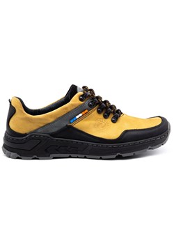 Olivier Męskie buty trekkingowe skórzane 292GT żółte ze sklepu ButyModne.pl w kategorii Buty trekkingowe męskie - zdjęcie 156210895