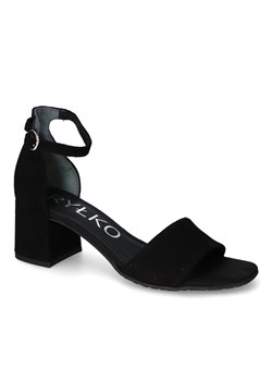 Sandały Ryłko 5DBJ5_R5_14 Czarne zamsz ze sklepu Arturo-obuwie w kategorii Sandały damskie - zdjęcie 156228755