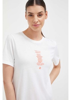 Mammut t-shirt sportowy Core kolor biały ze sklepu ANSWEAR.com w kategorii Bluzki damskie - zdjęcie 156230106