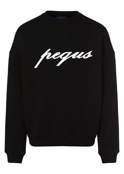 PEQUS Męska bluza nierozpinana Mężczyźni Materiał dresowy czarny nadruk ze sklepu vangraaf w kategorii Bluzy męskie - zdjęcie 156235819