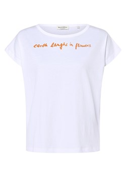 Marc O'Polo T-shirt damski Kobiety Bawełna biały nadruk ze sklepu vangraaf w kategorii Bluzki damskie - zdjęcie 156235826