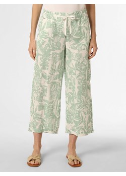 Street One Damskie spodnie lniane Kobiety len seledynowy wzorzysty ze sklepu vangraaf w kategorii Spodnie damskie - zdjęcie 156235918