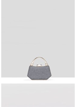 Szara brokatowa torebka do ręki ze sklepu Molton w kategorii Kopertówki - zdjęcie 156239949