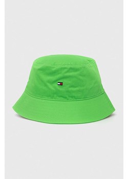 Tommy Hilfiger kapelusz bawełniany kolor zielony bawełniany ze sklepu ANSWEAR.com w kategorii Kapelusze męskie - zdjęcie 156240288