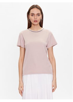 Fabiana Filippi T-Shirt JED273W126 Różowy Regular Fit ze sklepu MODIVO w kategorii Bluzki damskie - zdjęcie 156242588